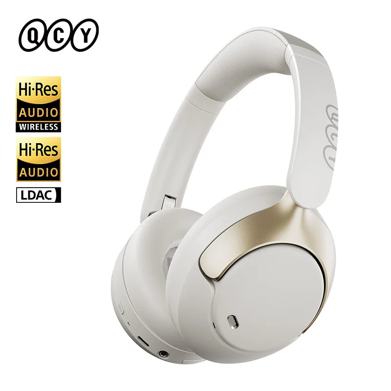QCY ANC Wireless Headphone 50dB Active Noise Cancellation Earphone Hi-Res with LDAC 360° Spatial Sound H3 Pro Over Ear Headphone