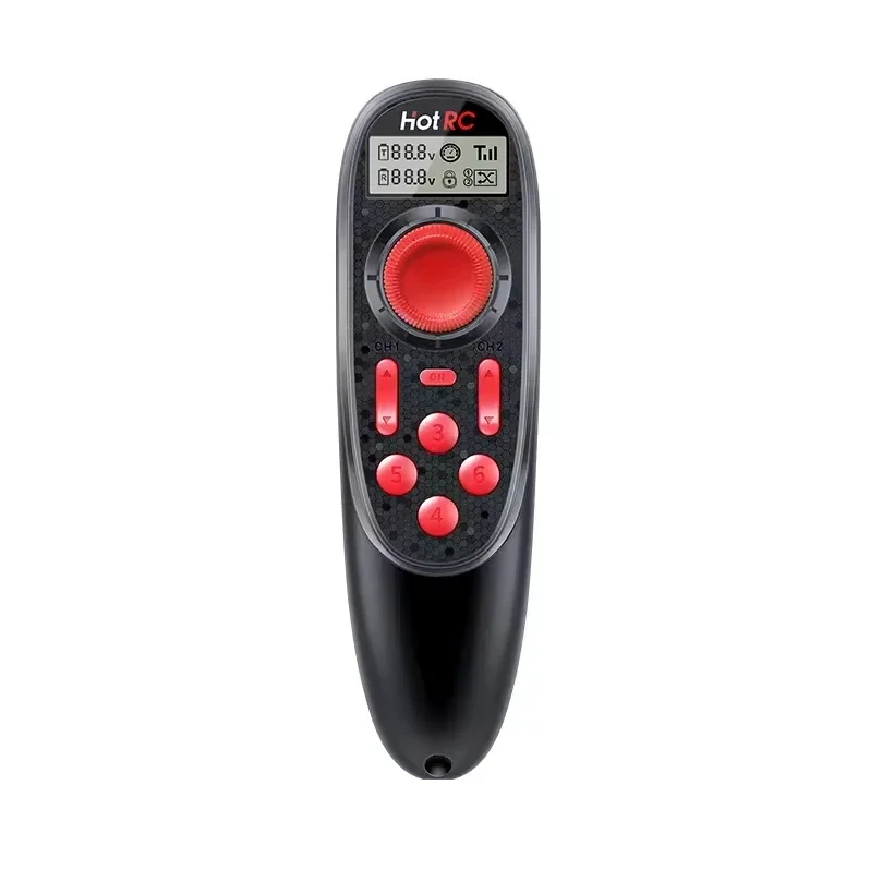 HOTRC DS-600 6CH 2.4GHz Radio System Transmitter with F-06A PWM 6 Channel Receiver for RC Boat Remote Control Model