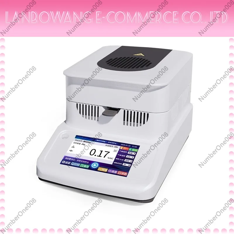 Moisture Analyzer - Halogen Moisture Meter for Feed, Food, Sludge, Solid Content, Tea, and Herbal Medicine - Infrared