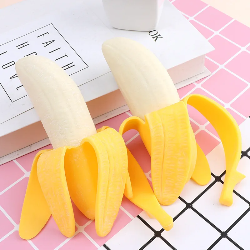 

Simulated peeling banana children's toy, stress-relieving pinching fun, slow rebound, prank and stress-relieving fruit toy