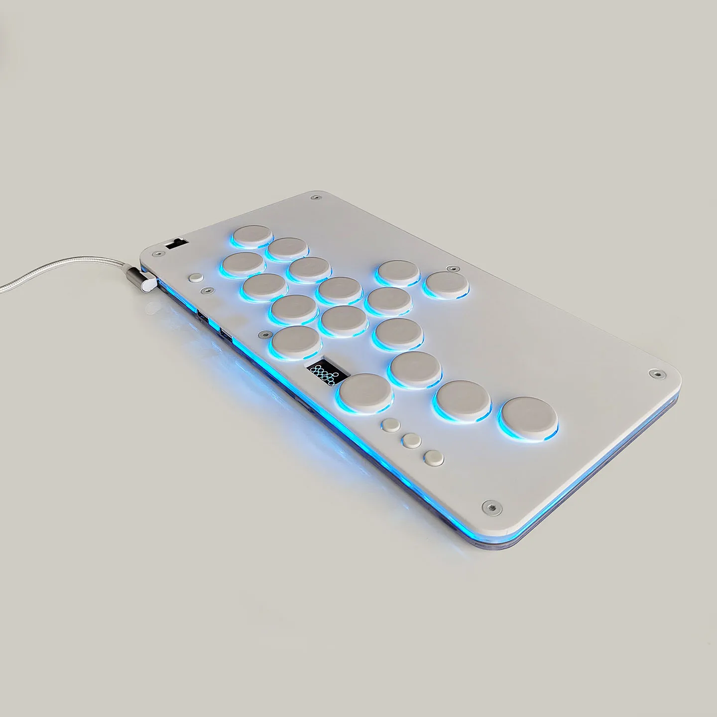 SiTong HITBOX-2 Pure White Full Silent Kailh Low Red Steam Street
