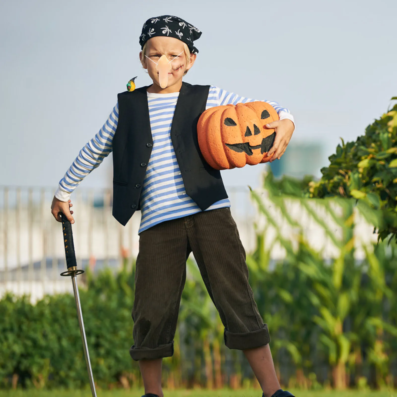 

2pcs Long Nose Prop Halloween Cosplay Accessories Lightweight Reusable Fake Nose For Party Carnival Stage Performance Decorative