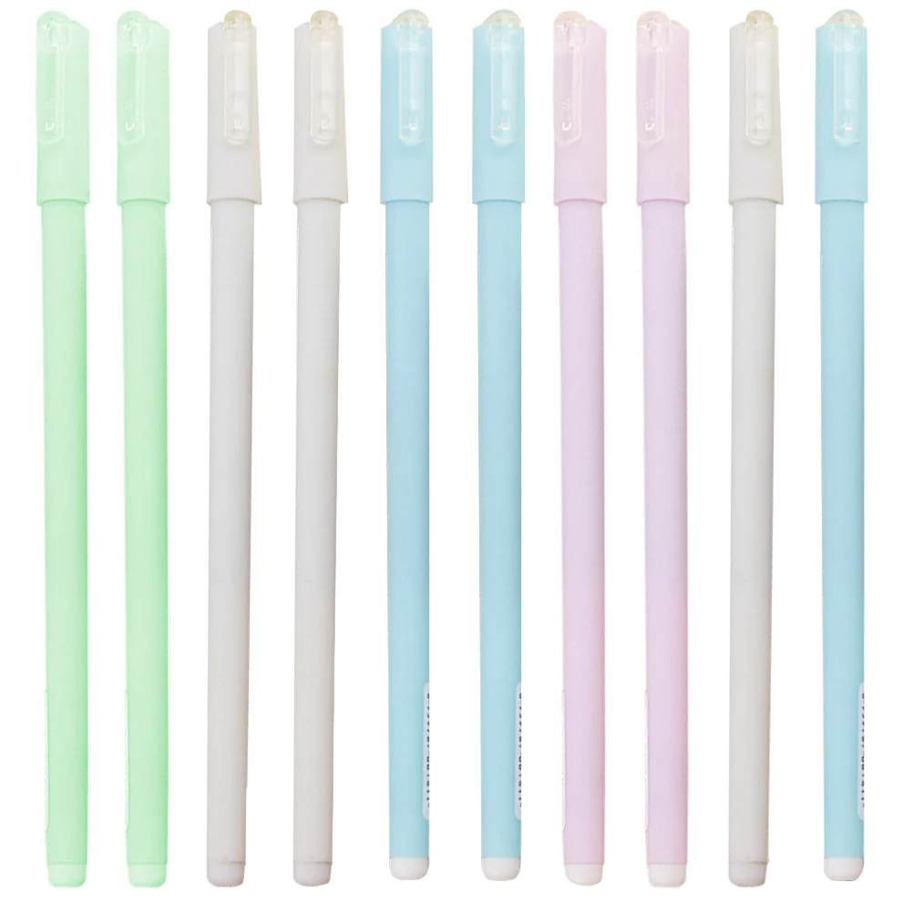 

10 Pcs Candy Colored Water-based Pen Pastel Ink Pendant Gel Roller Student Students Marker