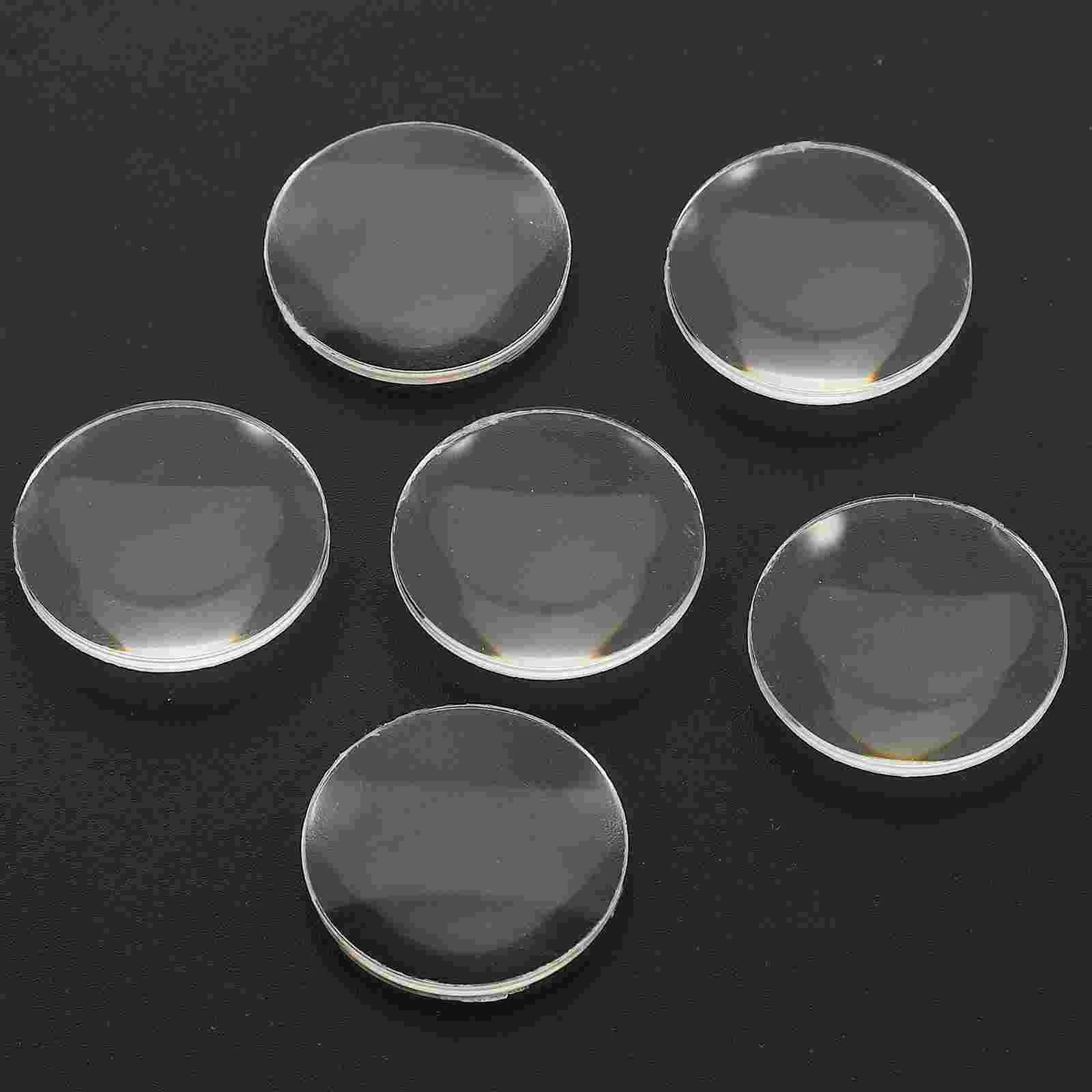 60 Pcs Biconvex Lens Telescope Lenses Physics for Laboratory Acrylic Optical Teaching