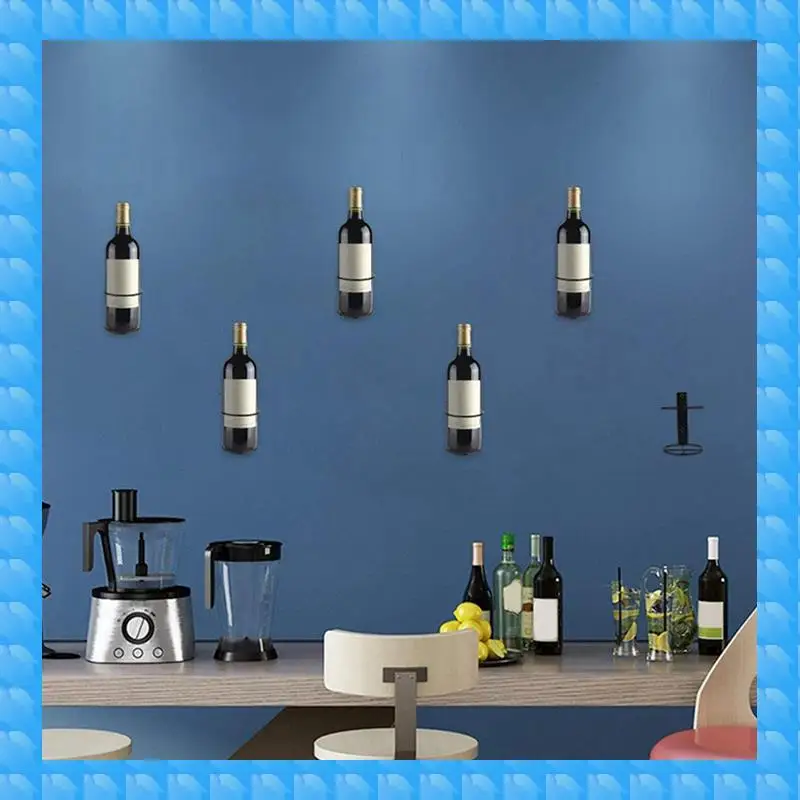

ETRT Wine Wall Holder, 12 Pack Wall Mounted Wine Rack, Metal Wine Bottle Display Holder