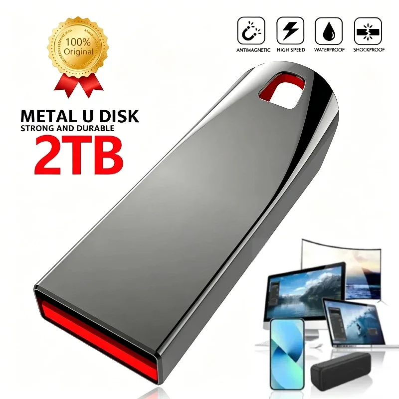 Mini USB 3.2 2TB Flash Drive Super High Speed Data Transfer 1TB Large Capacity Ultra-Fast Portable Storage Sleek Durable U Disk