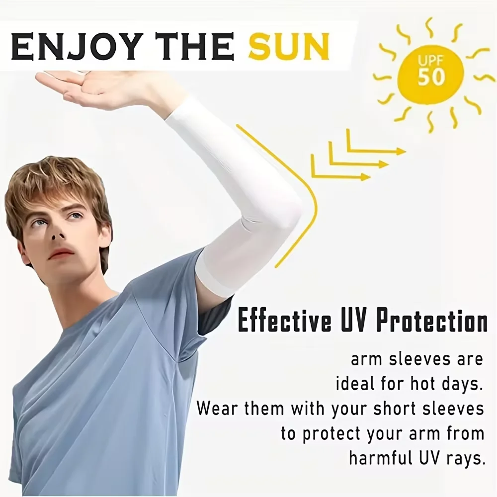 3 Pair of Breathable Sun Protection Sleeves - Breathable & UV Protective Gear for Sports, Driving, Outdoor Adventures