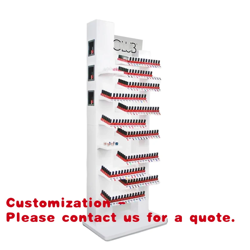 Customize.Modern Luxury Wooden/MDF Customized Display Cabinet Floor Stand Beauty Products Retail Exhibition