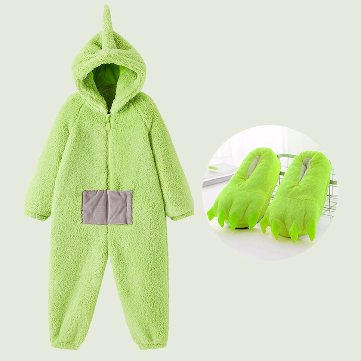 Cosplay for Kids Adult Costume Funny Tinky Winky Anime Laa-Laa Po Soft Long Sleeves Piece Pajamas Costume Long Sleeves