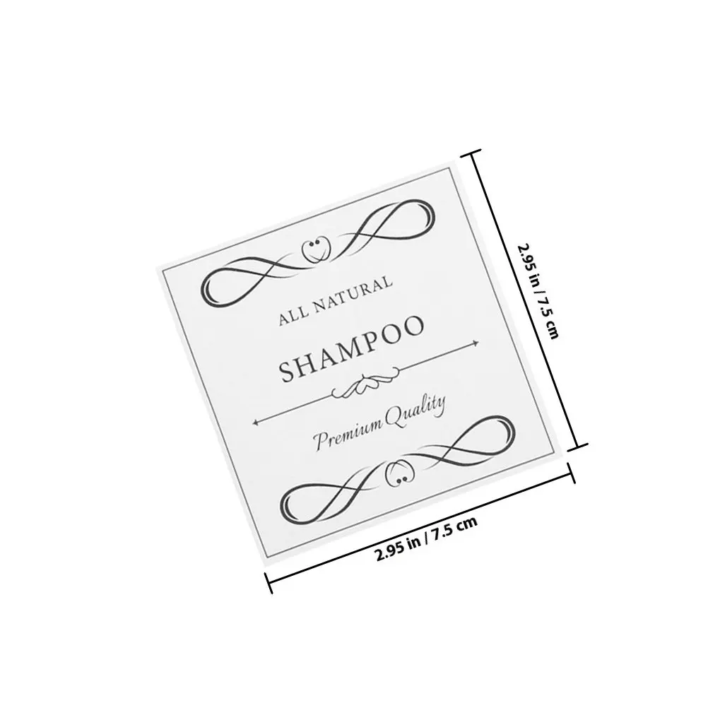12 Pcs Bathroom Waterproof Labels Sticker Hand Soap Bottle Stickers Shampoo for Bottles