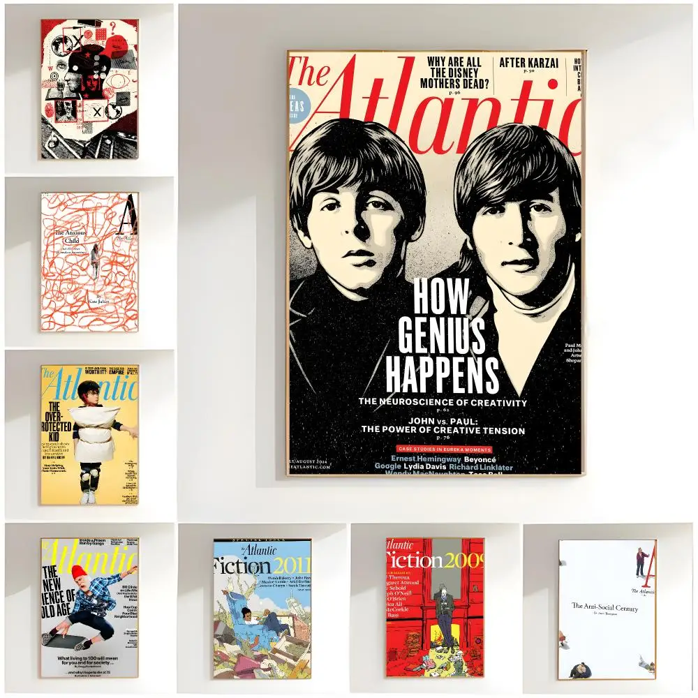 intellectual magazine t-the atlantic Poster Classic Wall Art  Home Decor  Peel and Stick Unframed