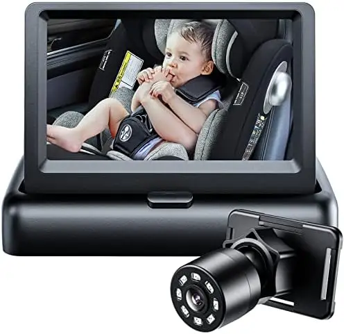 

Itomoro Baby Car Mirror with 1080p HD View & 360° Rotation – Easy Install Infant Safety Monitor