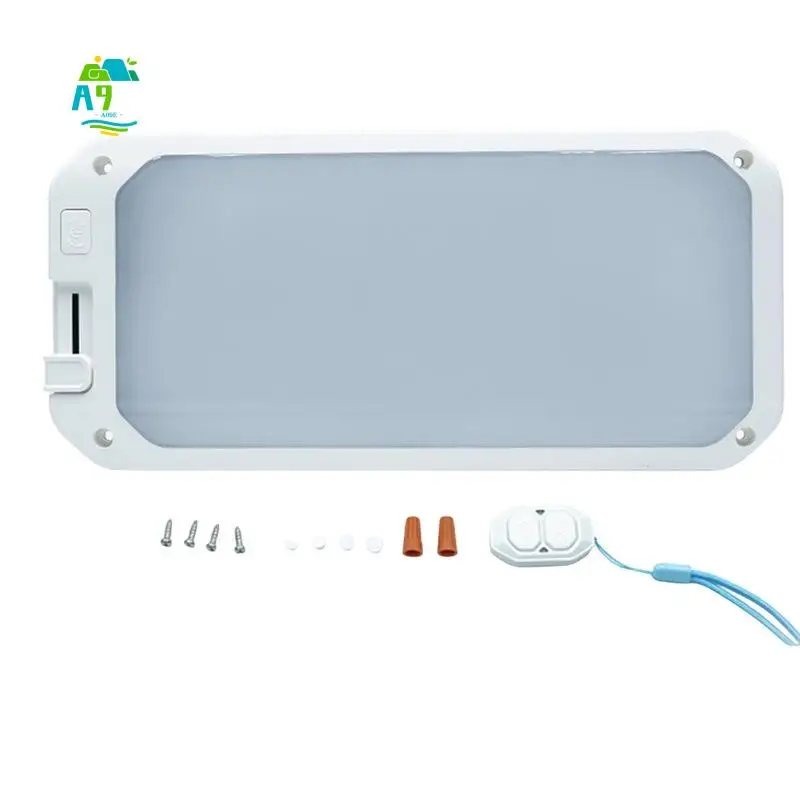 A09E-RV Ceiling Light LED Camper Lights RV Interior Light 3 Color Dimmable Light With Remote Control