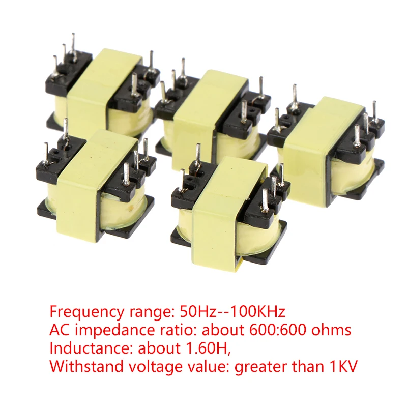 5pcs/lot 600 Ohm Toroidal Transformer Isolator Audio-frequency 600 : 600, Audio Isolation Transformer 1:1, Toroidal With 5 Pins