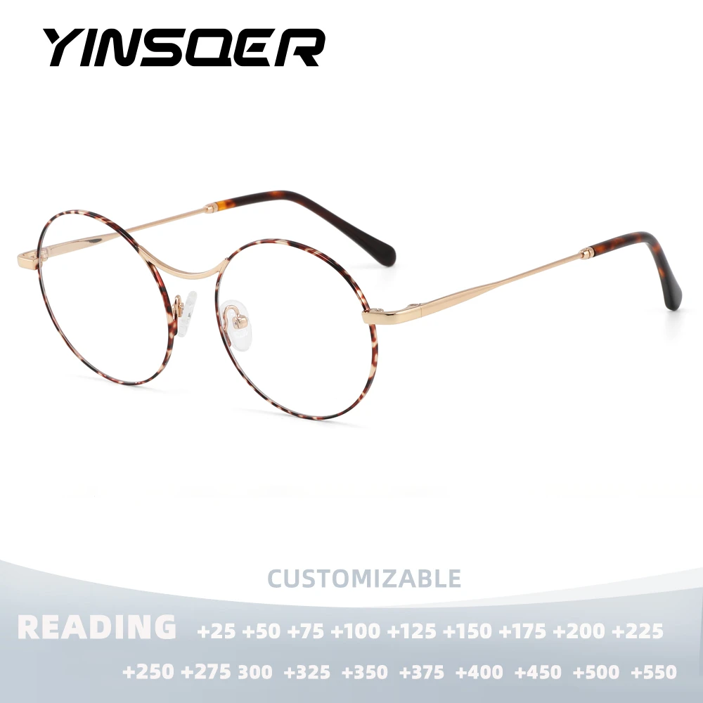 

Очки для чтения женские в стиле ретро, модные круглые аксессуары для защиты компьютерных глаз, с защитой от синего света, с оправой для рецептурных очков