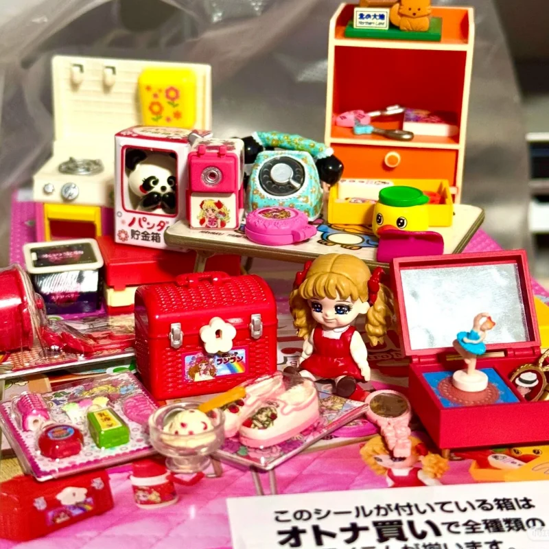 

Re-Ment Showa Ретро воспоминания, настоящая миниатюрная сцена, Коллекционная экшн-модель, слепая коробка, подарок-сюрприз на складе