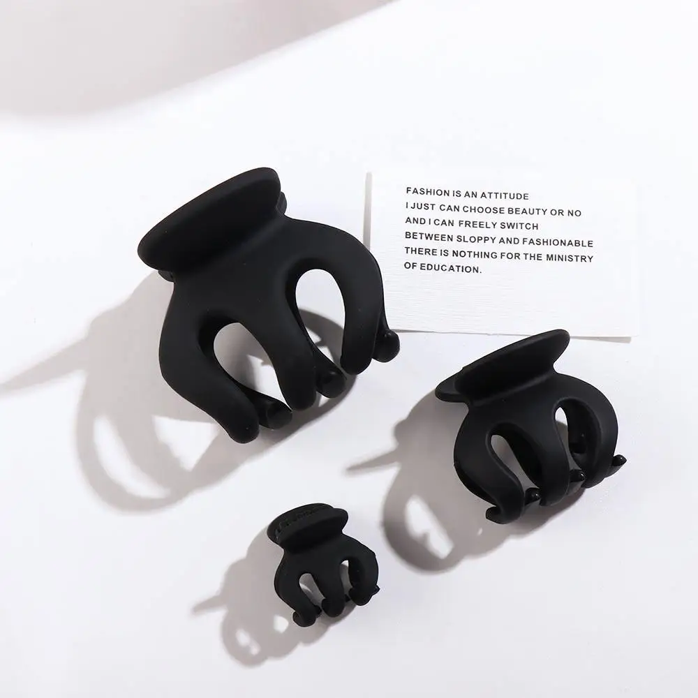 MIni Hairpin Wome Hair Claw Solid Color Black High Ponytail Fixed Clip Girls Hairpin Small Hair Claw Korean Style Hair Clip