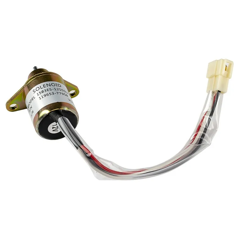 Magnetventil Car 12V Fuel Shut Off Solenoid 119653-77950 M806808 1503ES-12S5SUC5S For Yanmar 3TNE84 3TNE88 4TNE84 4TNE88 Engine Stop Solenoid Gas und Kraftstoff — Detail 4