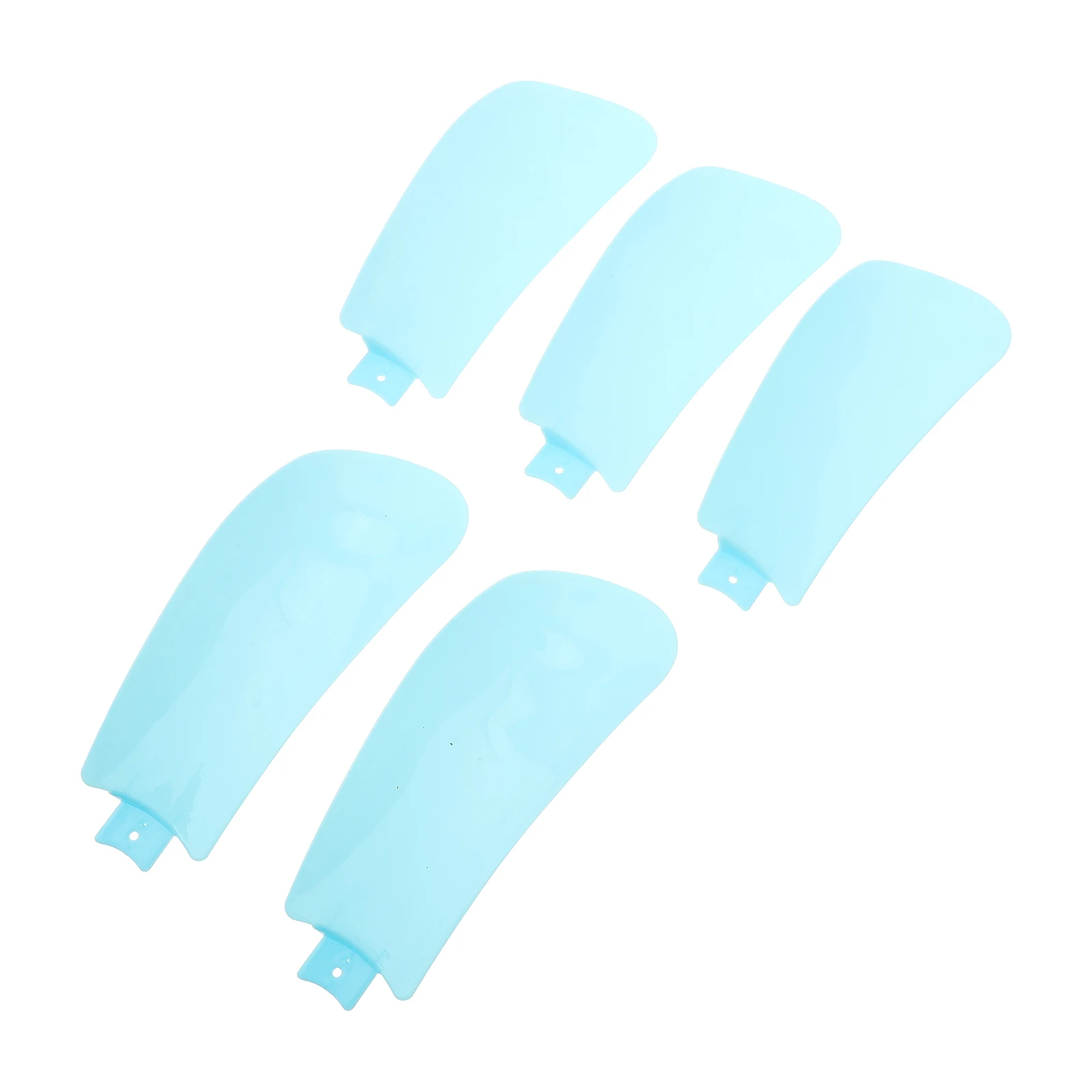 

5pcs Mini Ceiling Fan Blades White ABS 2.2cm Plug Size for Standing Pedestal Fan Repair Easy Install Clean Lighting Accessories