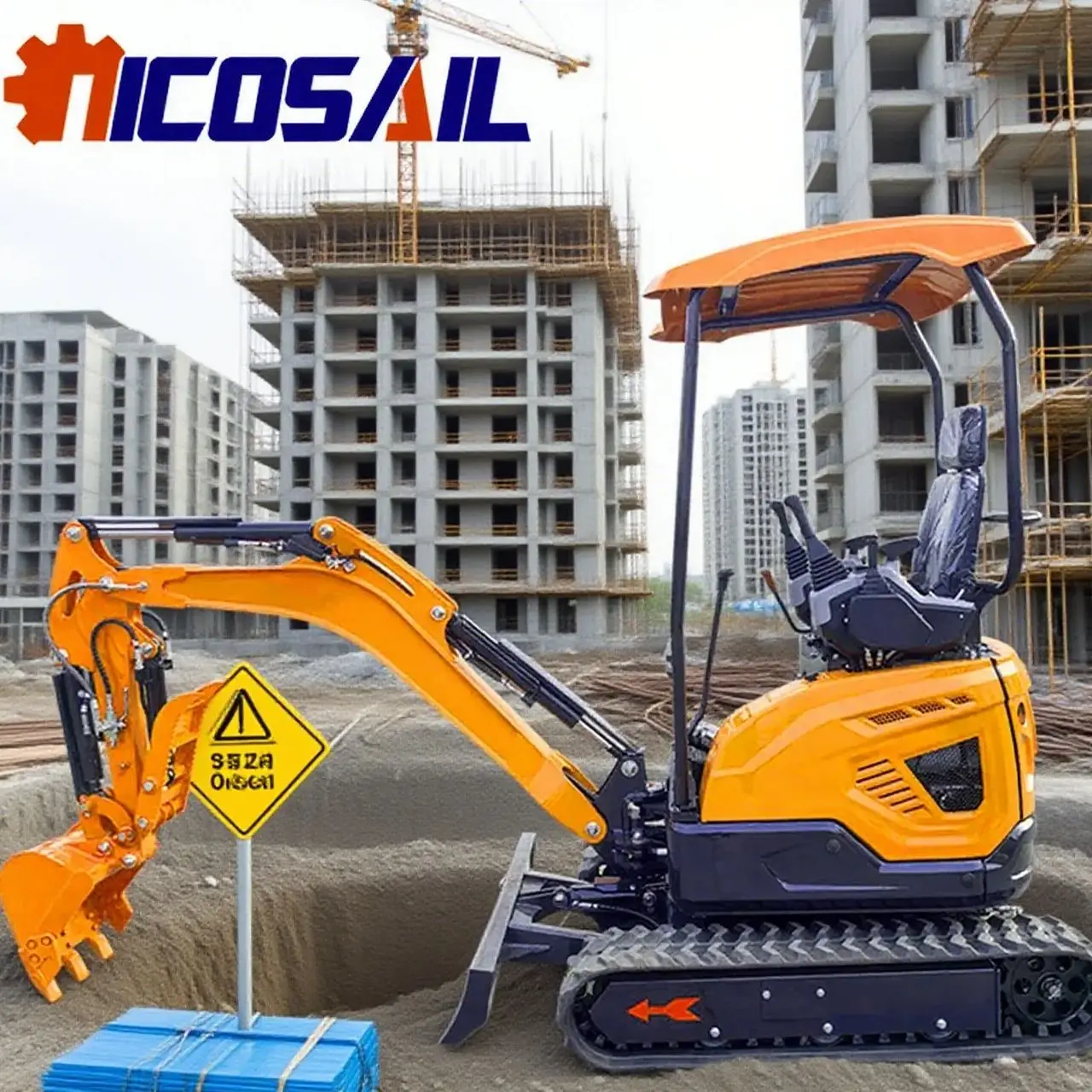 

Новый тип небольшого гусеничного гидравлического экскаватора с аксессуарами для захвата вилки на продажу