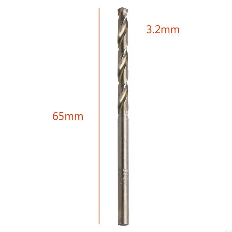 652f para perforar carpintería duradera HSS Twist Bits Bit Bit Round Shank 10x