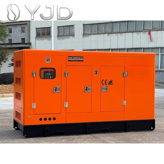 40KW 50KVA Super Silent Diesel Generator Auto Start ATS Soundproof Canopy Copper Alternator CE Certified 50/60Hz LINGGE