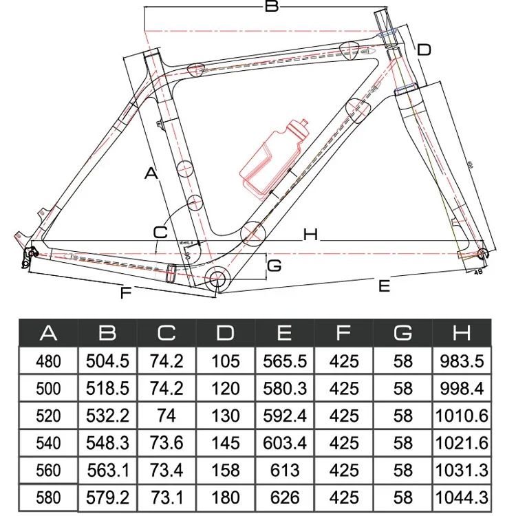 Chinese Frame FM059 Disc Brake Cyclocross Frame, Full Carbon Cyclocross Bicycle Frame