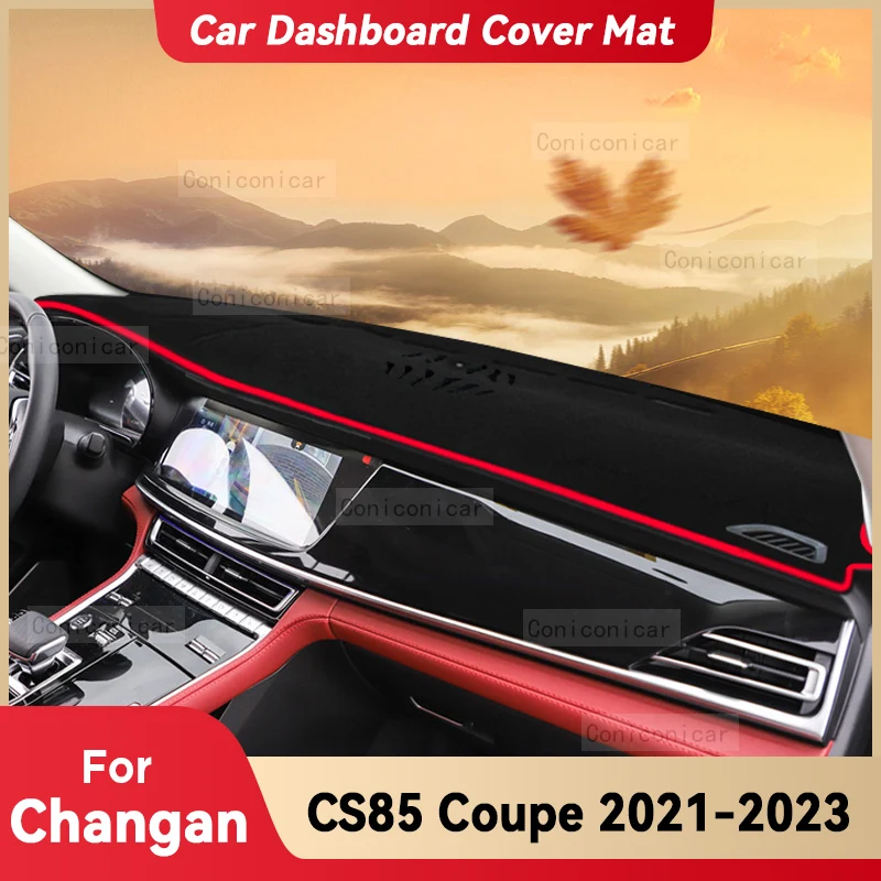 For Changan CS85 Coupe 2021- 2023 Car Dashboard Cover Mat Sun Shade Pad Avoid Light Mat Instrument Carpet Protection Accessories