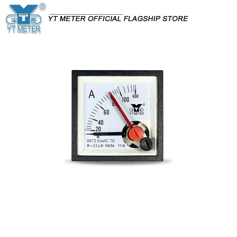 

YT48 double needle explosion-proof ac current meter is six times overload 20/30/50/75/5a/1 acp48exeiic T6