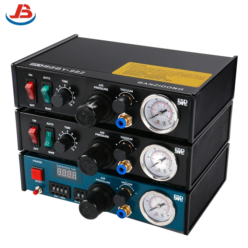 JB 983A Dispenser di colla semiautomatico Professionale Preciso Pasta digitale Strumento di controllo del liquido Piede/Doppia configurazione manuale