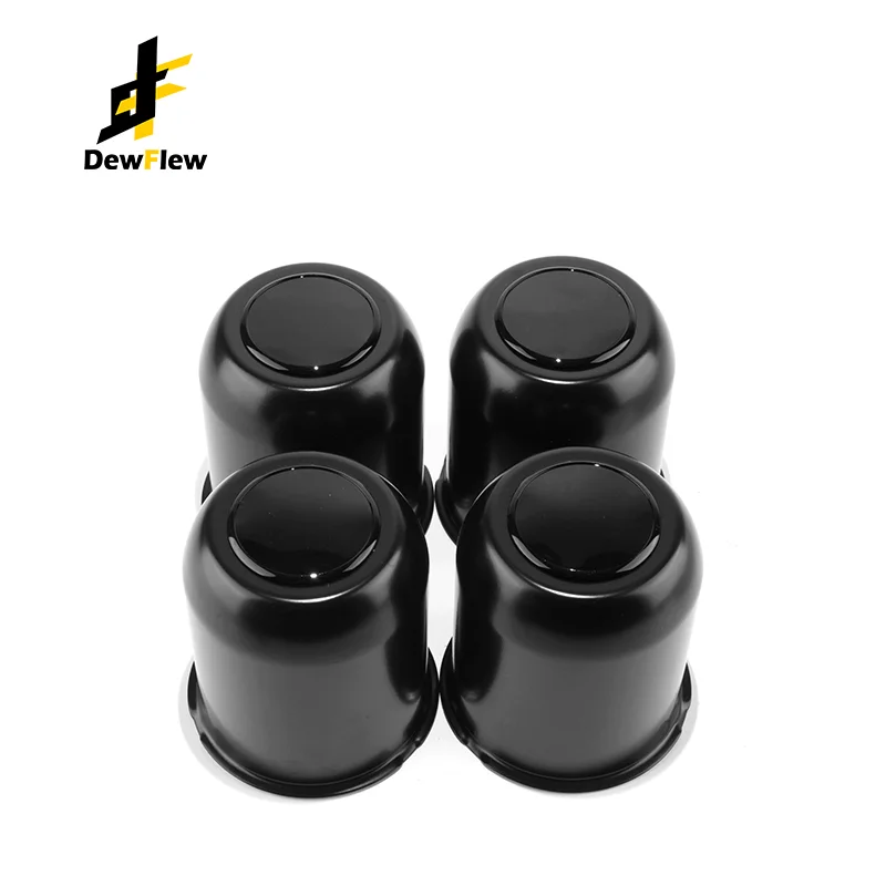 

DewFlew 2/4Pcs 95mm/3.74" Hub 110mm/4.33" H Stainless Trailer Wheel Center Caps For 3.74" Trailer/Truck Rims Center Bore 4.33" H