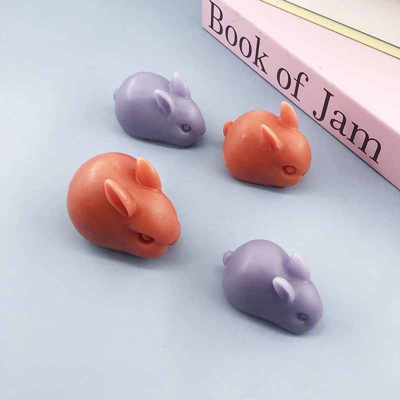 ชุดกระต่ายแม่พิมพ์ซิลิโคนอาหารวัสดุความปลอดภัย DIY Fondant เค้กตกแต่งช็อกโกแลต Mould Ice Cream Mould ในครัวเรือนเครื่องมือ