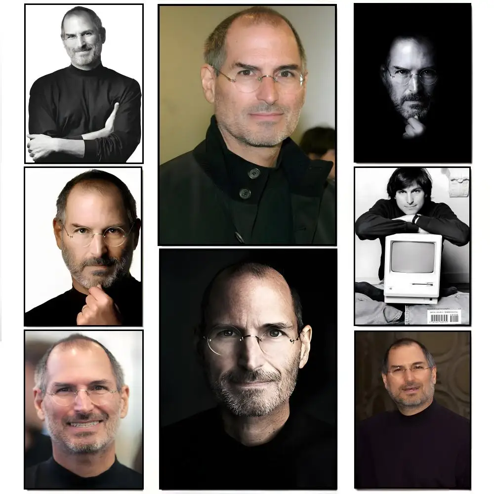 Iconic Innovative S-Steve Jobs Silicon Valley Legend Aesthetic Poster HD  Waterproof Wall Sticker Bar Living Room Decor Gift