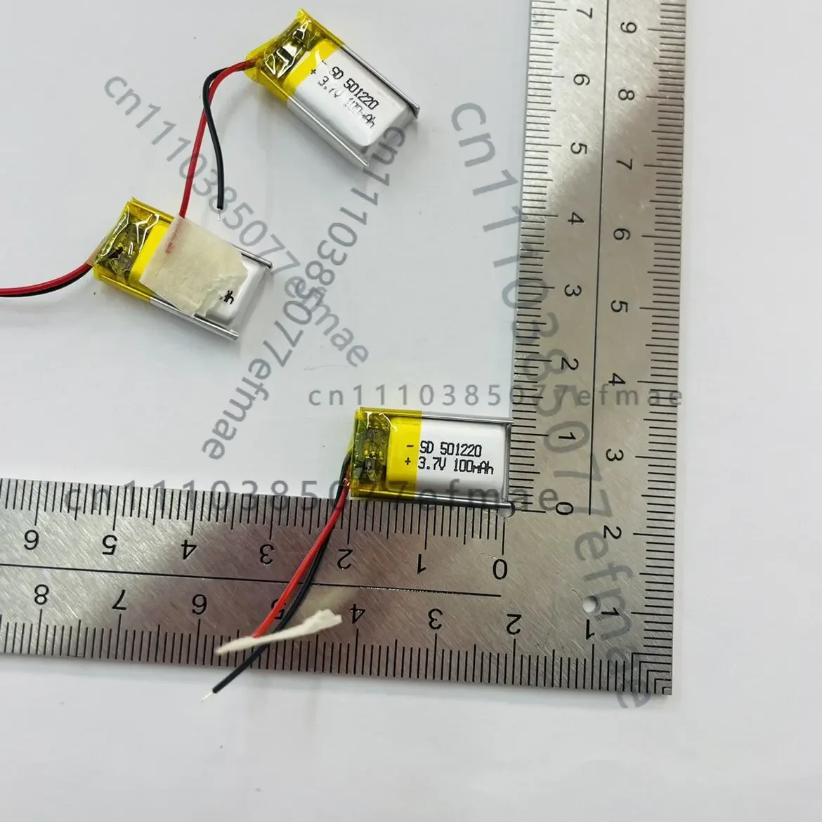 New 3.7V polymer lithium battery 501220 100mah selfie stick smart bracelet Bluetooth earphone charging
