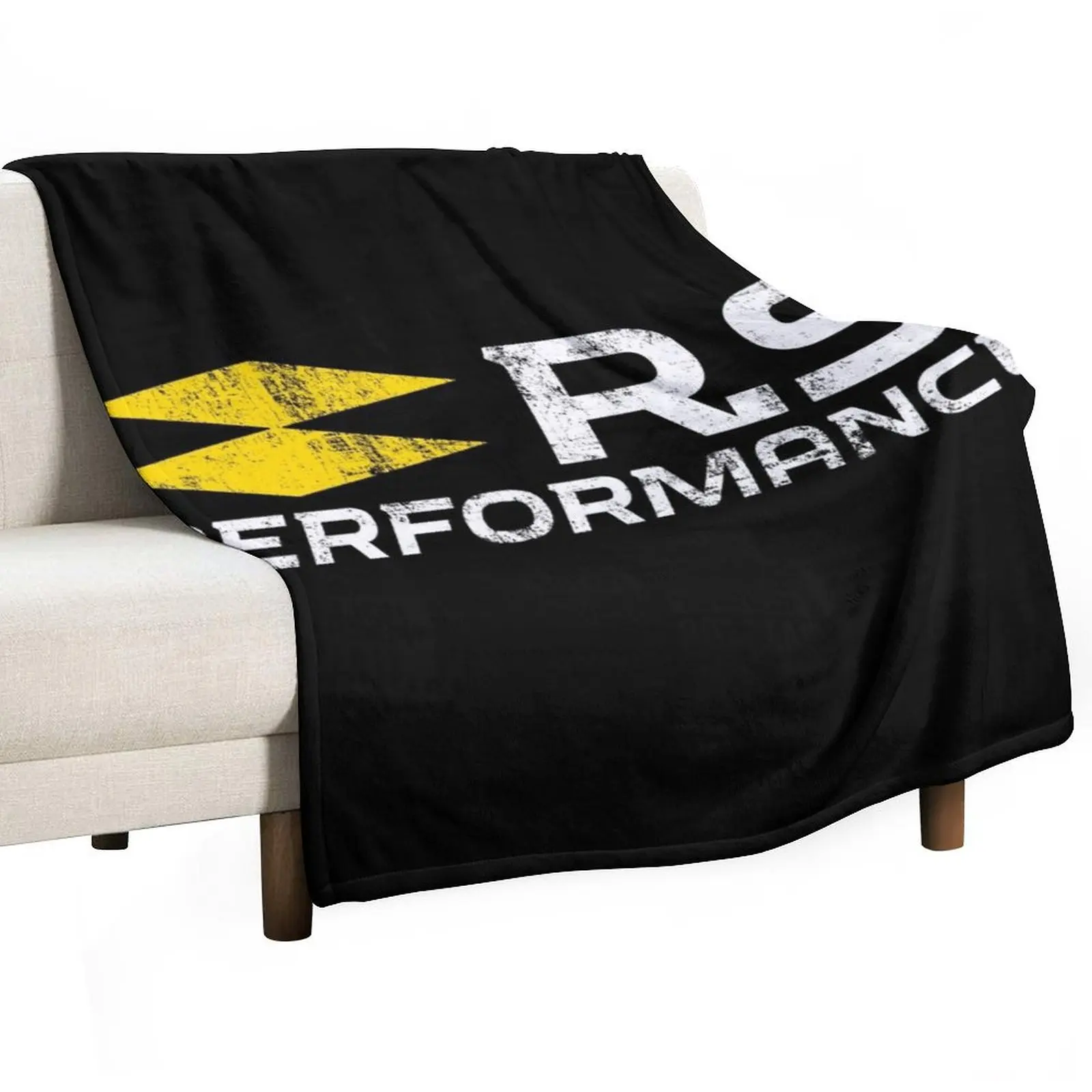 

RS PERFORMANCE LOGO (YELLOW-WHITE) Throw Blanket Single blankets ands Blankets
