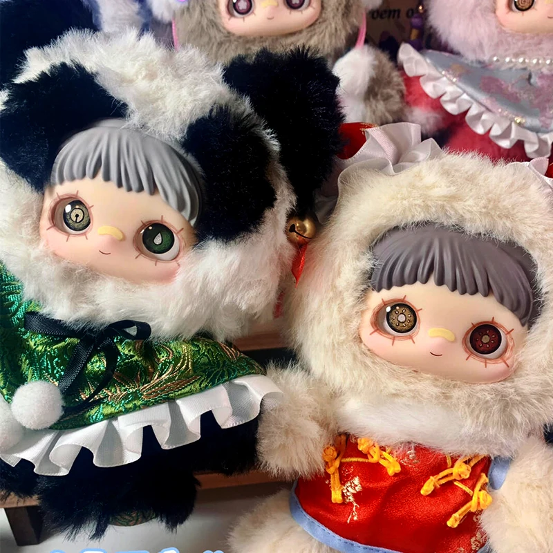 Maymei V3 블라인드 박스 봄 시리즈의 시 블라인드 박스 귀여운 Maymei 플러시 서프라이즈 가방 중국 스타일 액션 피규어 인형 키 체인 완구