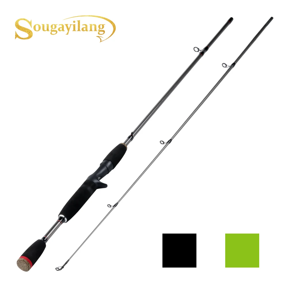 

Sougayilang Fishing Rods 1.8m Ultralight Carbon Fiber Spinning and Casting Rod Max Drag 8Kg for Bass Pike Trout Fishing