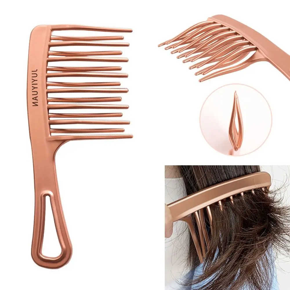 

Anti-static Double Row Large Tooth Comb Styling Comb Household Hair Comb Fluffy Comb Curly Hair Wide Tooth Comb Barber