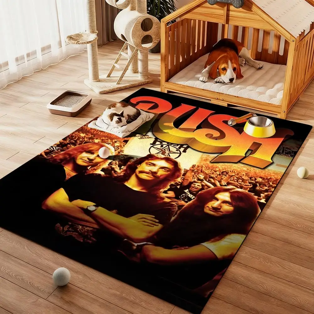 

Heavy Rock Band-r-Rushs Floor Mat Diatom Bath Mat Absorbent Quick Dry Non-Slip TPR Backing Soft Plush Draining Rugs