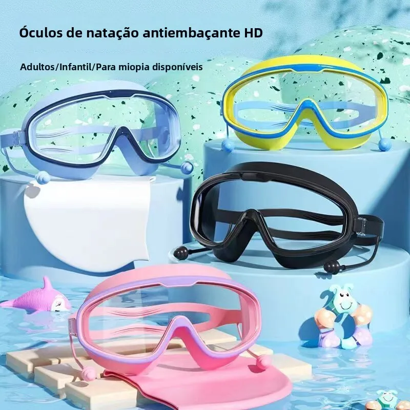 Oculos-de-natacao-antiembacante-bajiao-para-adultos-e-criancas-visao-clara-protecao-ocular-a-prova-d'Agua-conjunto-com-cli