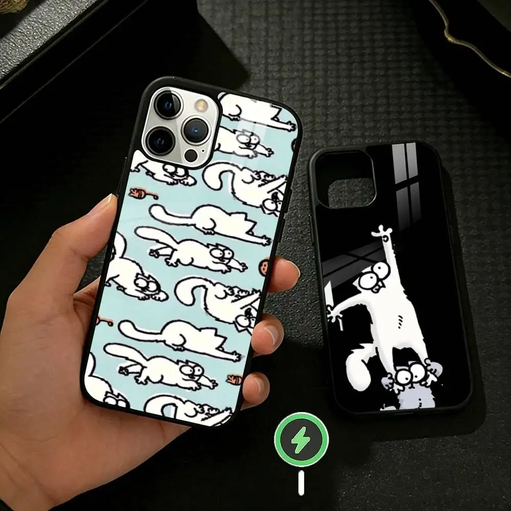 

Simons And C-Cats Phone Case For iPhone 17,16,15,14,13,12,Plus,Pro,Max For Magnetic Wireless Charge
