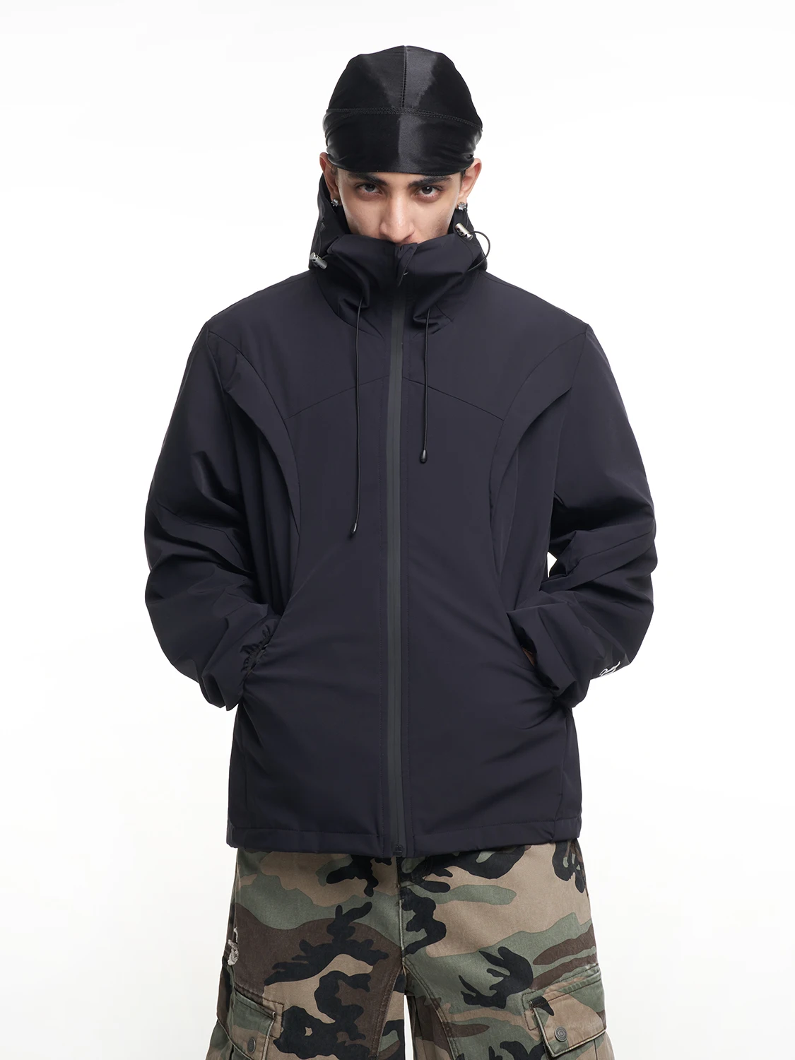 

MT99 ex Outdoor Cam Jaet Waterproof Windproof Hooded Dstring Polyester Fiber Long Sve Zipper Closure Faionable