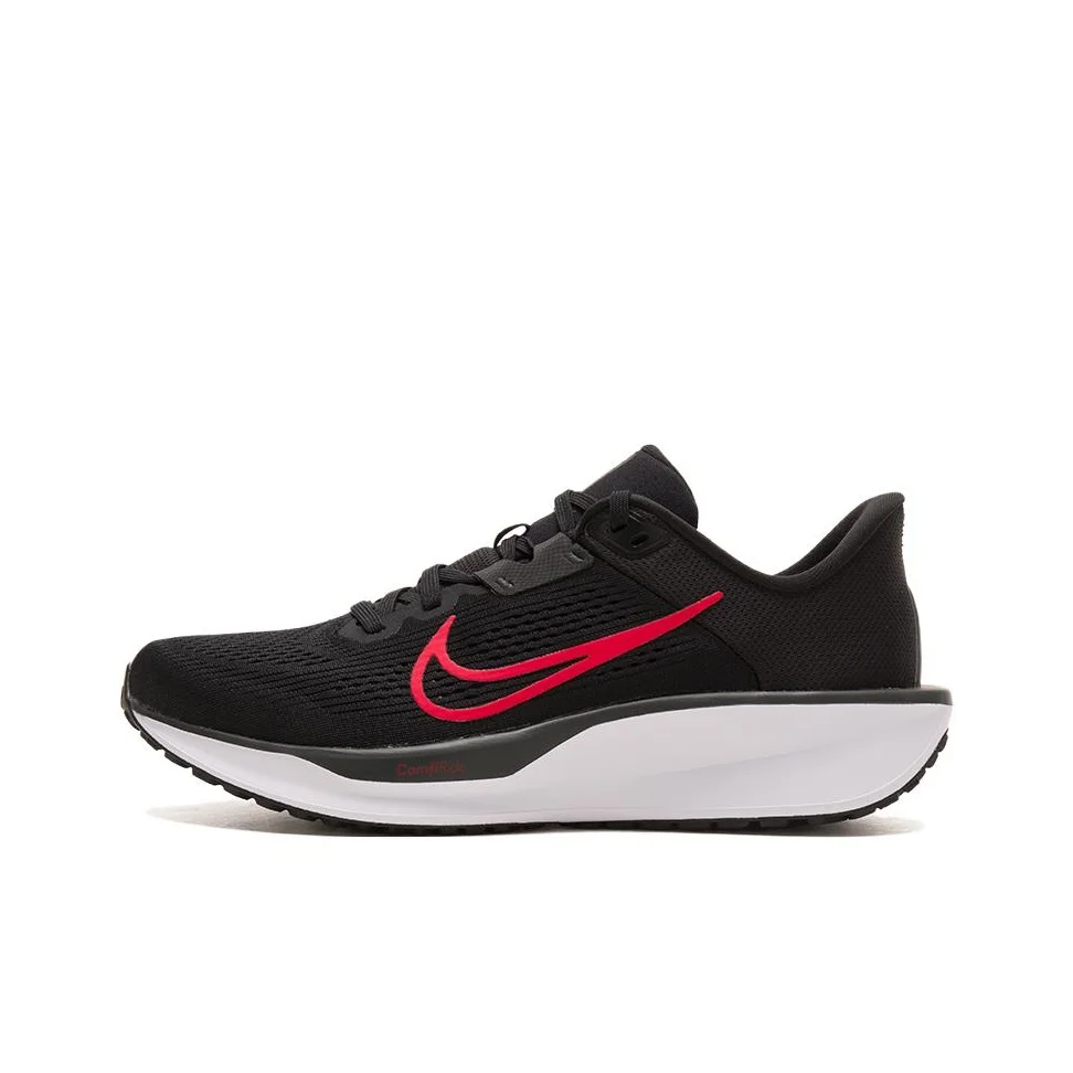 nike-quest-6-low-top-thick-platform-midsole-running-shoes-men's-black-red-fd6033-011