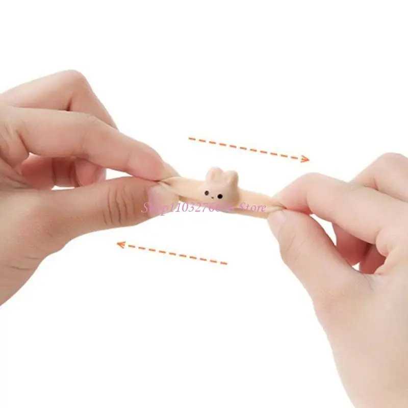 R6FD 2pcs Cartoon Rabbit Spoon Non-Stick Ring Milk Powder SpoonScoop Holder Ring Baby Tableware Product Spoon Fixer
