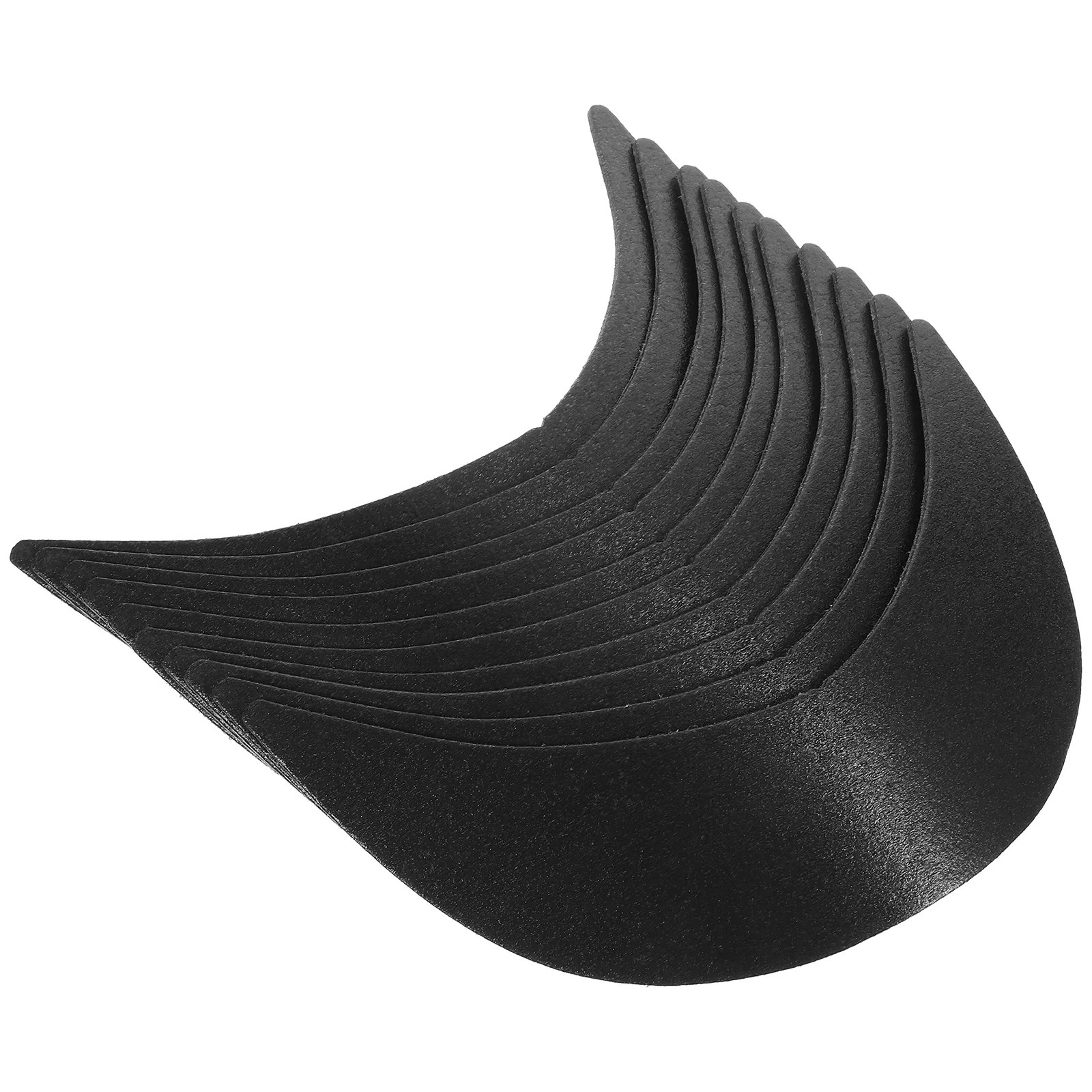 10pcs Baseball Cap Brims Hat Brims Peaked Hat Visor Brims Cap Shaper Inserts Sun Hat Shield