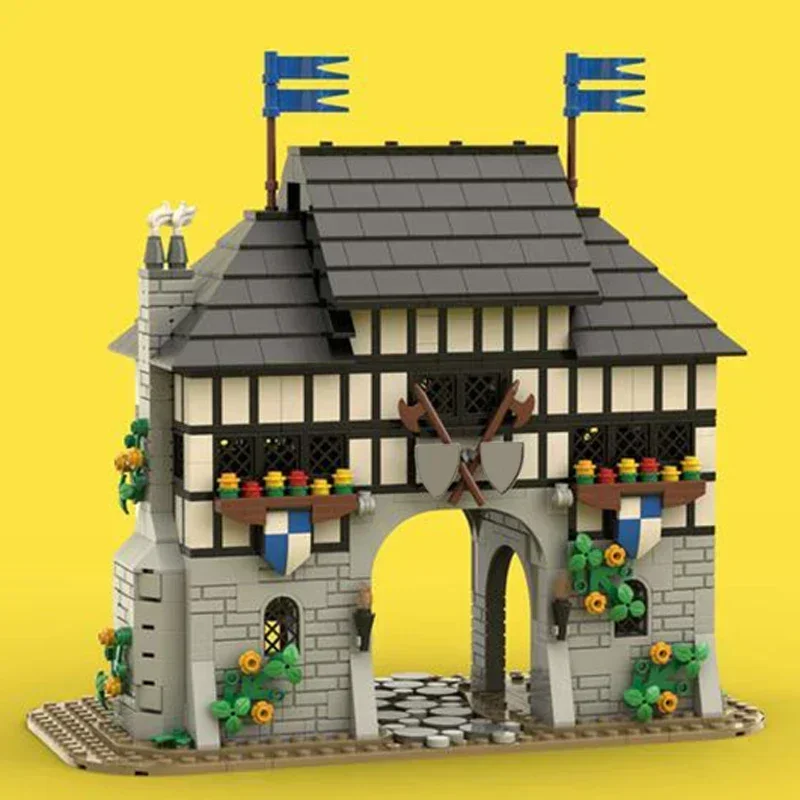 Moc-bloques de construcción de fortaleza militar, modelo Falcon's Keep Castle, tecnología Modular, regalo, juguetes de Navidad, conjuntos de bricolaje, montaje