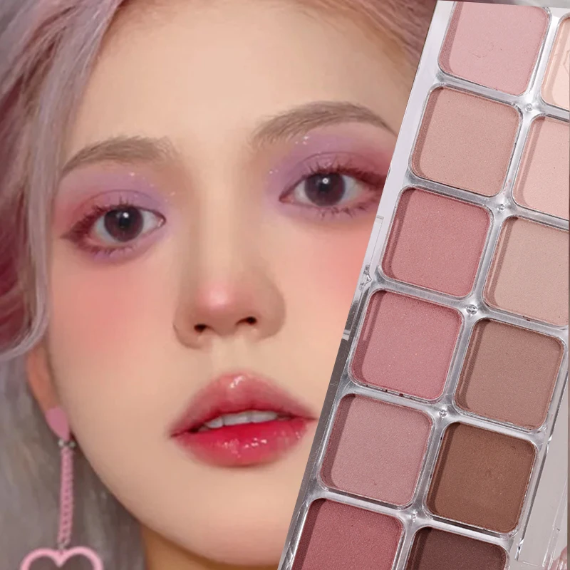 12 Paleta kolorowych cieni do powiek niskie nasycenie wszystkie matowe cieni do powiek makijaż nagi czysty kolor oczu Pigment trwały cień do powiek Paleta