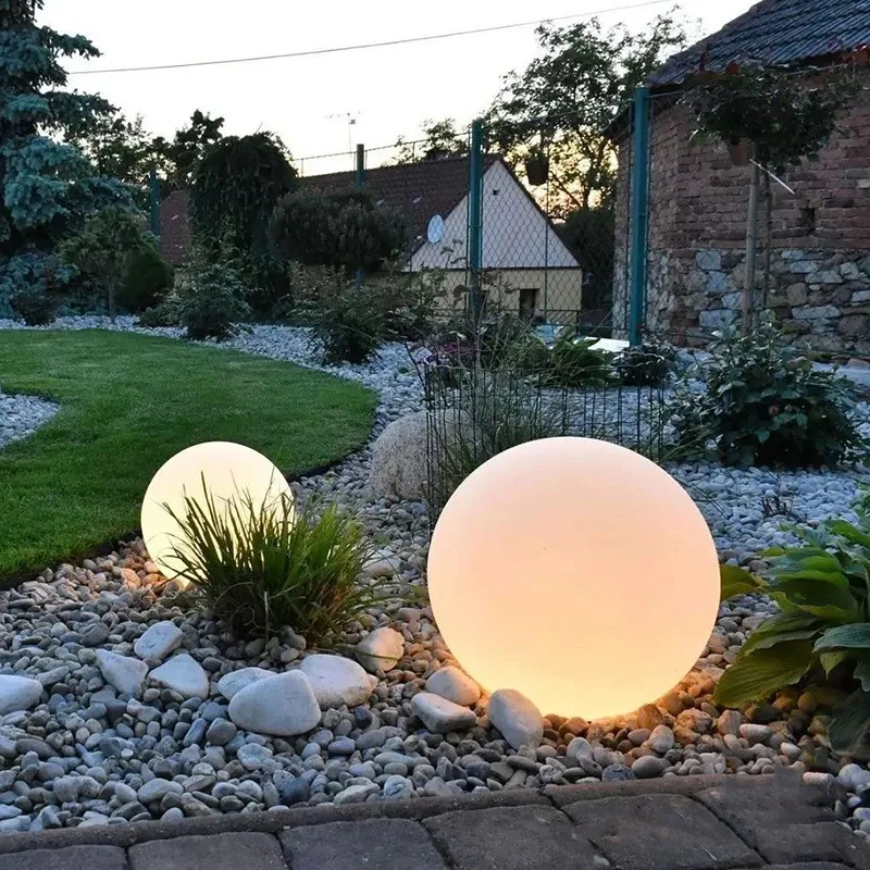 

Modern lawn light Solar outdoor Outdoor waterproof ball Landscape courtyard floor-to-ceiling luminous ball