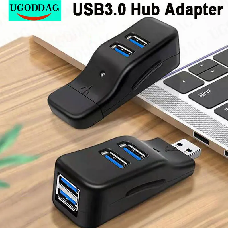 4 Port USB 3.0 HUB Adapter 5Gbps High Speed Data Tranfer Splitter for PC Laptop Notebook Tablet Macbook U Disk Reader Extender