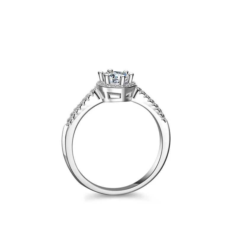 KM186 Lefei Fashion Luxury Trendy Classic White Moissanite Design 1 CT Eye Rings For Charm Women s925 Silver Party Jewelry Gift 2